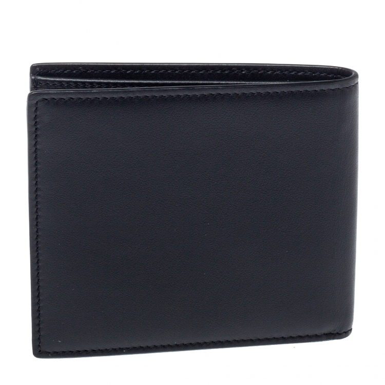Pre Owned Dolce & Gabbana Logo Print Leather Bifold Wallet