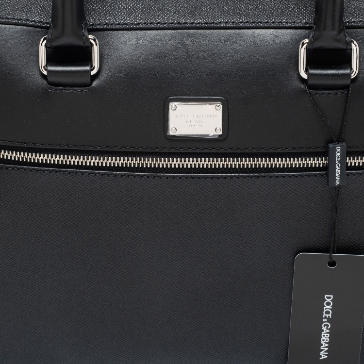 Pre Owned Dolce & Gabbana Black Leather Briefcase