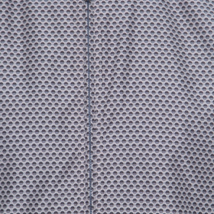 Pre Owned Dolce and Gabbana Printed and Striped Rib Trim Reversible Bomber Jacket L