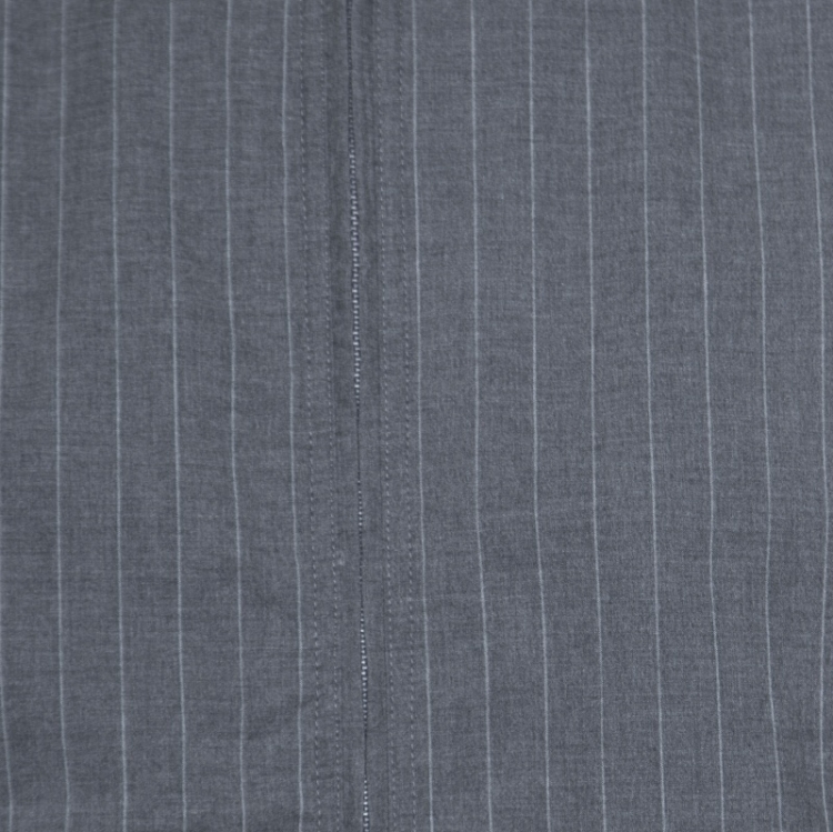 Pre Owned Dolce and Gabbana Printed and Striped Rib Trim Reversible Bomber Jacket L