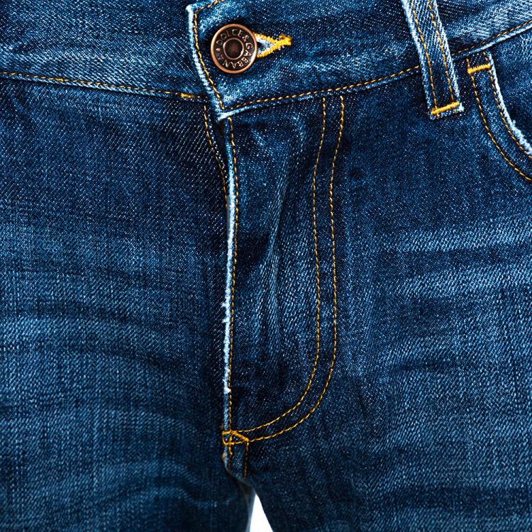 مملوكة مسبقًا Dolce & Gabbana Blue Denim Regular Slim Jeans IT 46