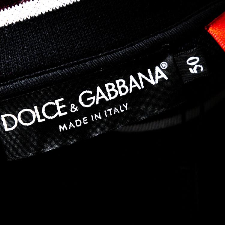 Pre Owned Dolce & Gabbana Multicolor DG Mania Print Jersey Crew Neck Sweatshirt IT 50