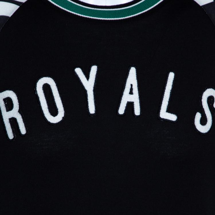 Pre Owned Dolce & Gabbana Black DG Mania Print Cotton Jersey Crew Neck T Shirt XL