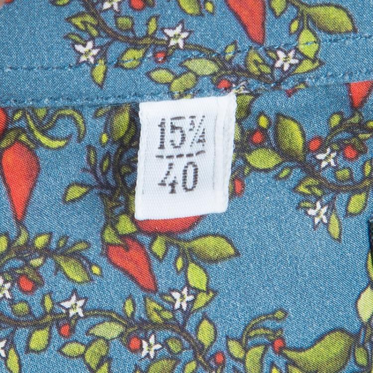 Pre Owned Dolce and Gabbana Men's Chili Print Shirt M