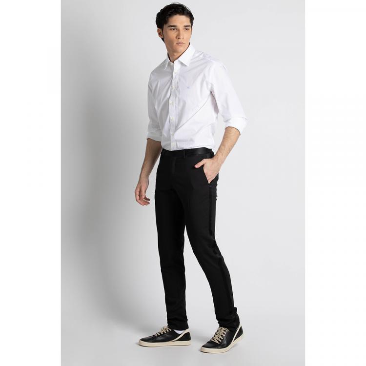 Pre Owned Dolce & Gabbana Black Slim Fit Trousers M (48)