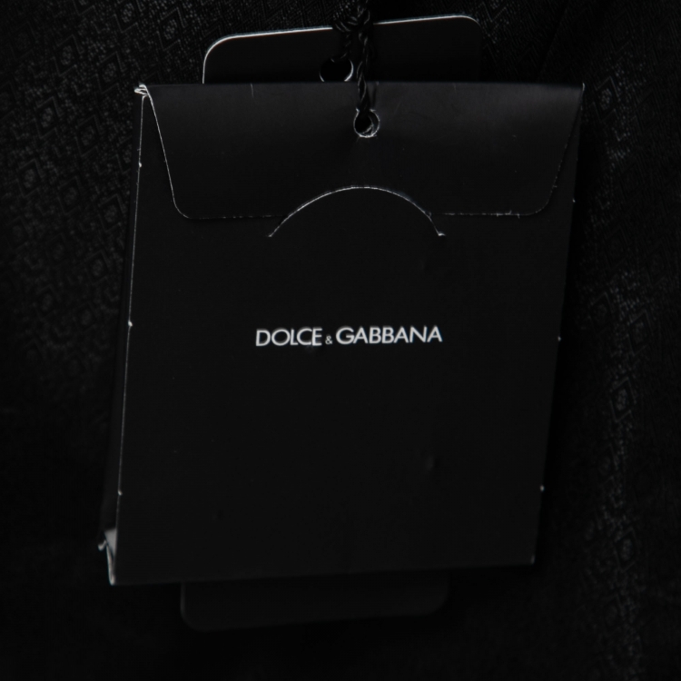 Pre Owned Dolce & Gabbana Black Crepe Single-Breasted Martini Blazer M