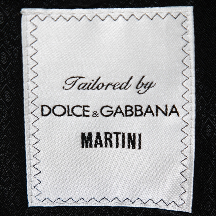 Pre Owned Dolce & Gabbana Black Crepe Single-Breasted Martini Blazer M