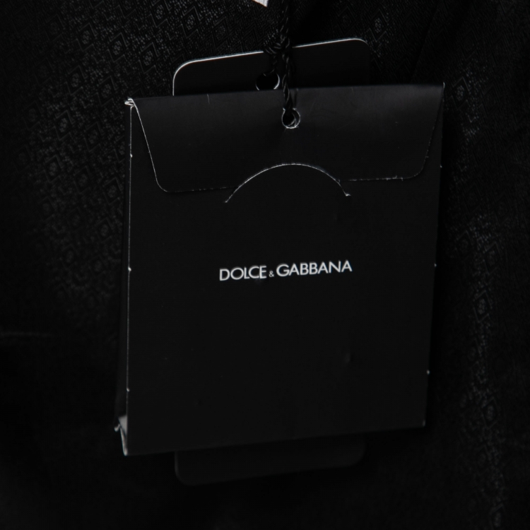 Pre Owned Dolce & Gabbana Black Crepe Single-Breasted Martini Blazer M