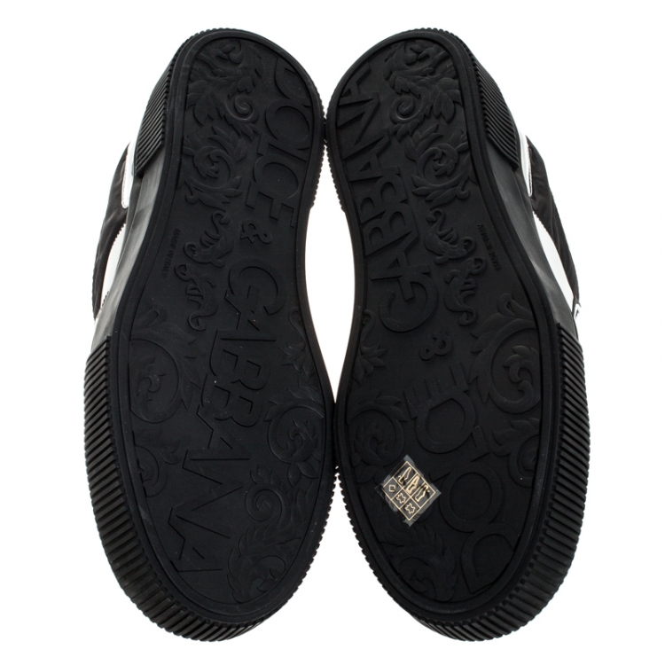 Pre Owned Dolce and Gabbana Multicolor Leather And Fabric New Miami Low Top Sneakers Size 45