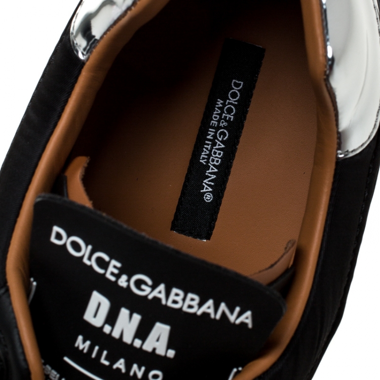 Pre Owned Dolce & Gabbana Multicolor Leather And Fabric New Miami Low Top Sneakers Size 43