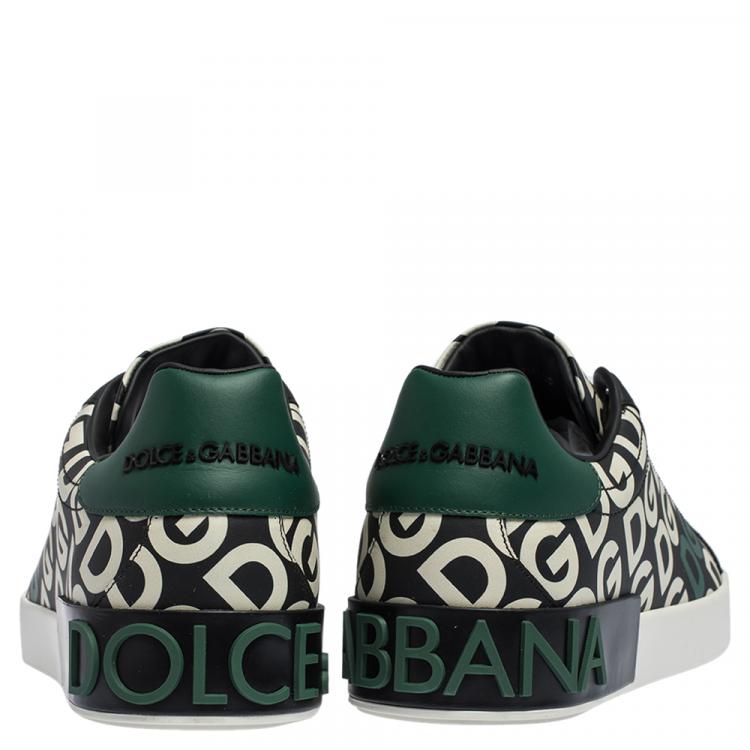 مملوكة مسبقًا Dolce & Gabbana Multicolor DG Mania Print Leather Low-Top Sneakers Size 44