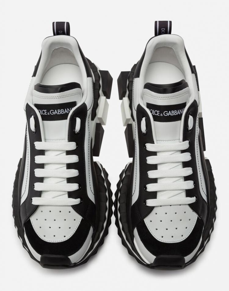 Pre Owned Dolce & Gabbana Multicolor Leather Super King Platform Sneakers Size 40