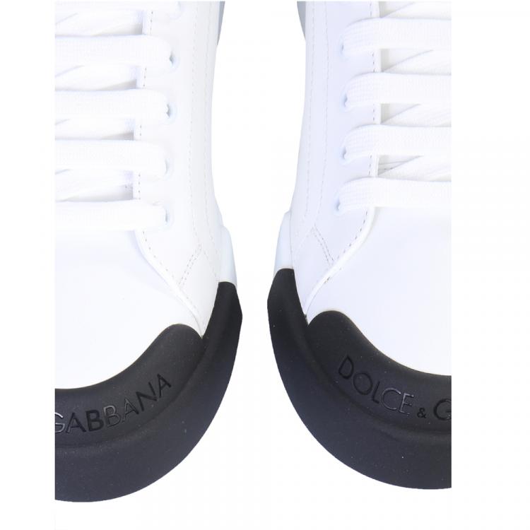 Pre Owned Dolce & Gabbana White Low Sneakers Size 43