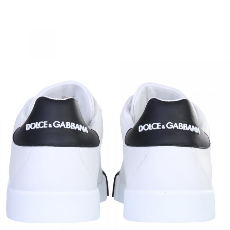 Pre Owned Dolce & Gabbana White Low Sneakers Size 43