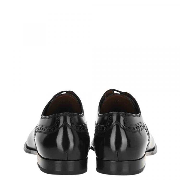 Pre Owned Dolce & Gabbana Black Derby Size EU 42.5