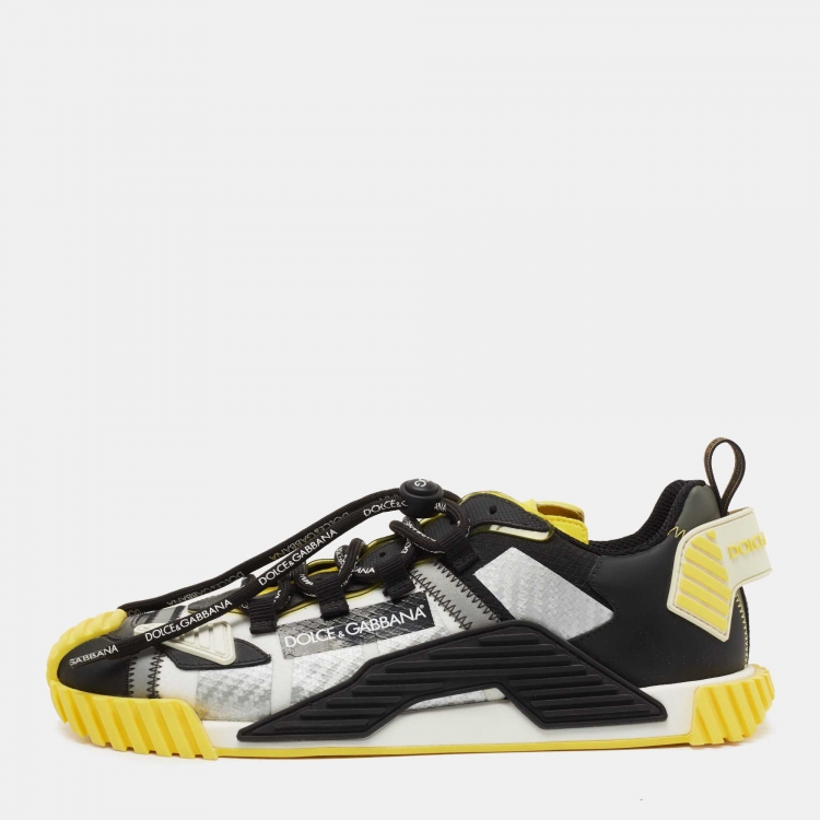 Pre Owned Dolce & Gabbana Multicolor Mesh and Leather NS1 Sneakers Size 43