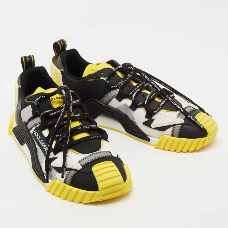 Pre Owned Dolce & Gabbana Multicolor Mesh and Leather NS1 Sneakers Size 43