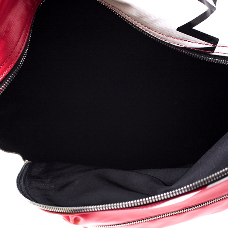 Pre Owned Dolce and Gabbana Multicolor Coated Canvas Vulcano Tape Backpack