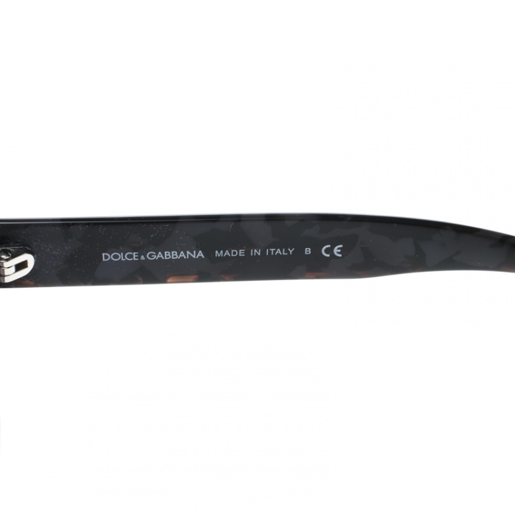 Pre Owned Dolce and Gabbana Black DG4284 Wayfarer Sunglasses