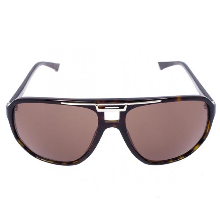Pre Owned Dolce and Gabbana Black Men Aviators