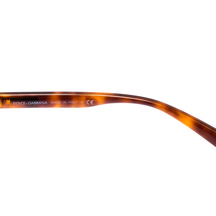 مملوكة مسبقًا Dolce & Gabbana Honey Brown/Brown DG 6080 Aviator Sunglasses