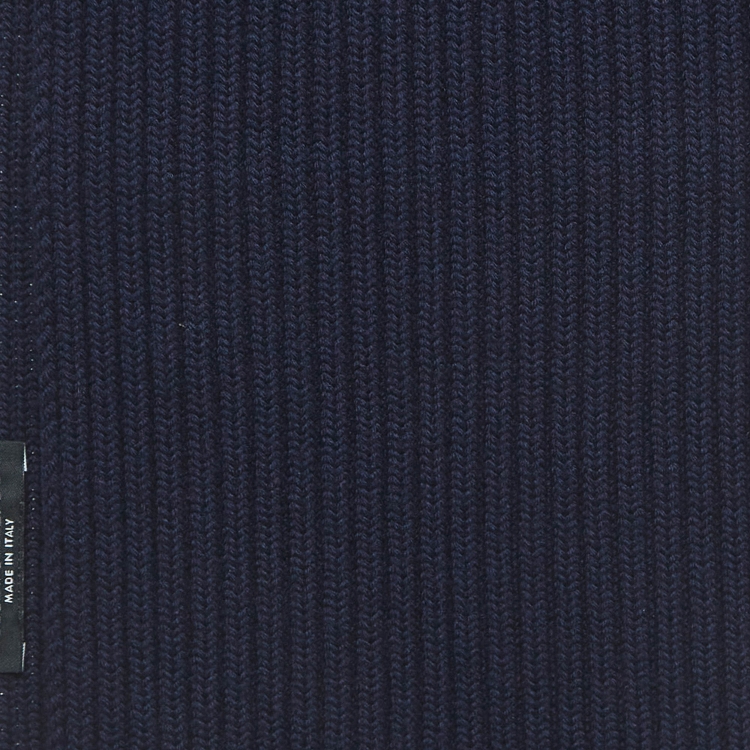 Pre Owned Dolce & Gabbana Navy Blue Rib Knit Muffler 