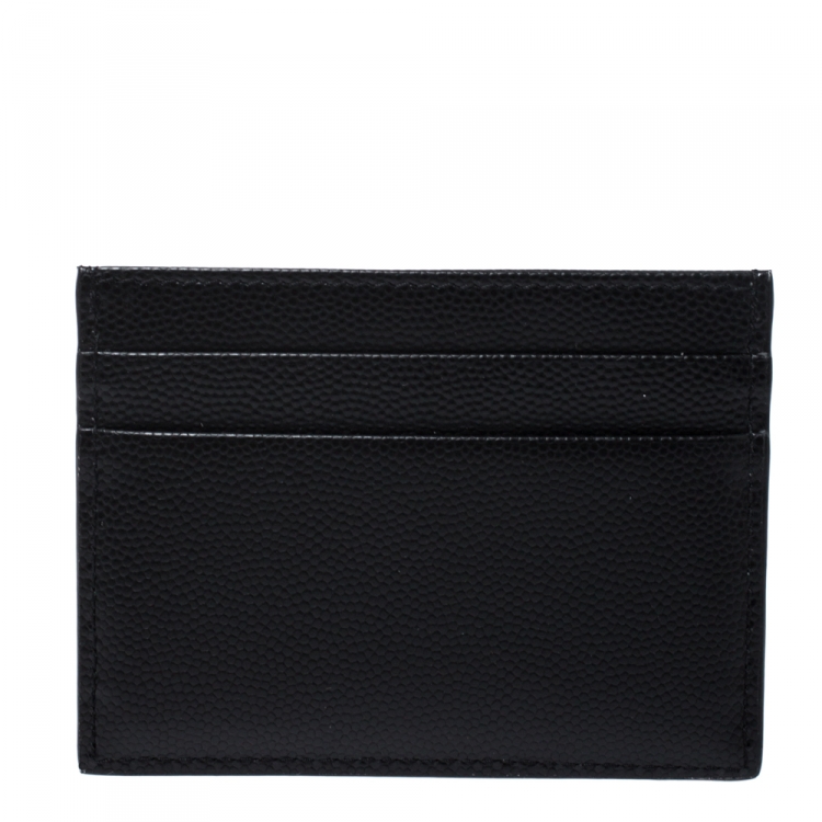Pre Owned Dolce & Gabbana Black Leather Card Holder