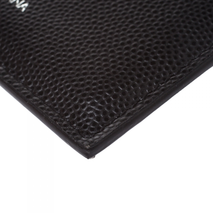 Pre Owned Dolce & Gabbana Black Leather Card Holder