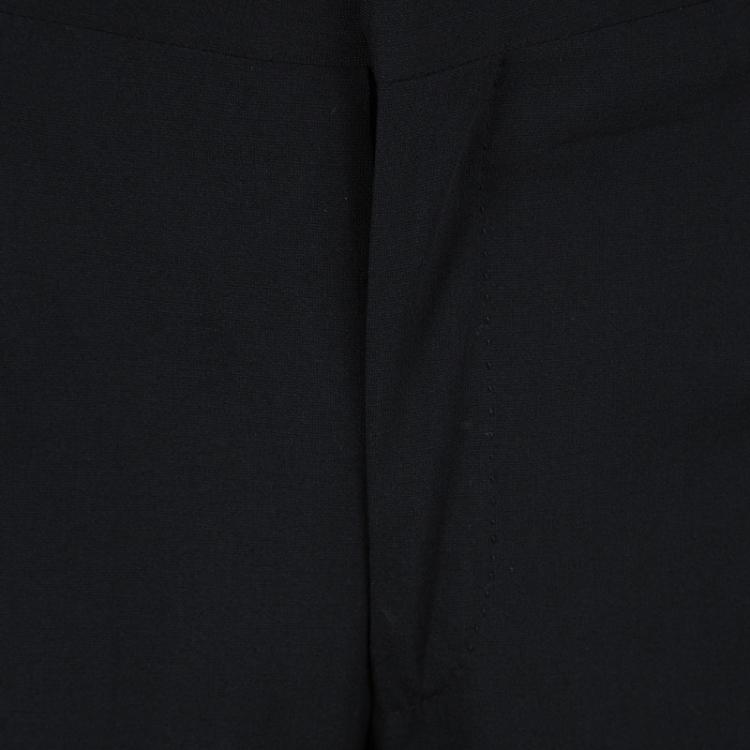 Pre Owned Dolce & Gabbana Black Wool Velcro Closure Detail Regular Fit Suit XXL