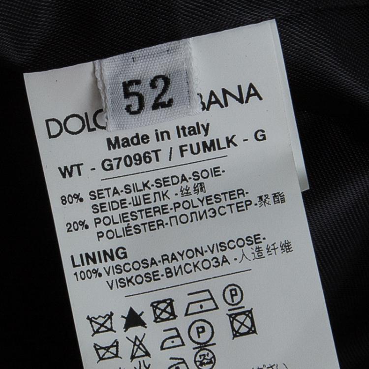 مملوكة مسبقًا Dolce and Gabbana Black Tailored Three Button Waistcoat XL