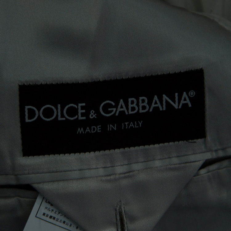 Pre Owned Dolce & Gabbana Martini Black Velvet Tailored Blazer XXL