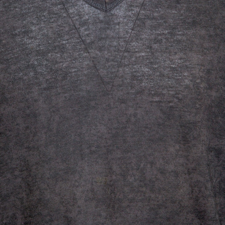 Pre Owned Dolce and Gabbana Khaki Green Overdyed Reverse Seam T-Shirt XXL