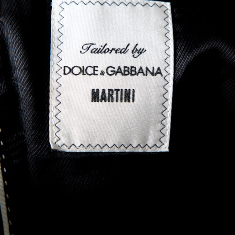 Pre Owned Dolce and Gabbana Black Wool Tailored Martini Blazer M