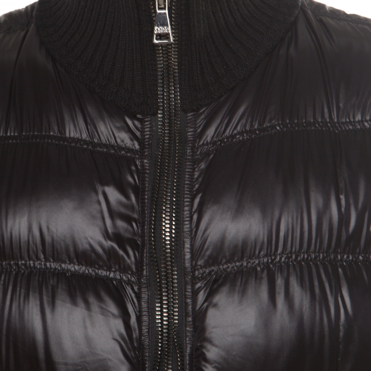 مملوكة مسبقًا Dolce and Gabbana Black Quilted Bomber Jacket M