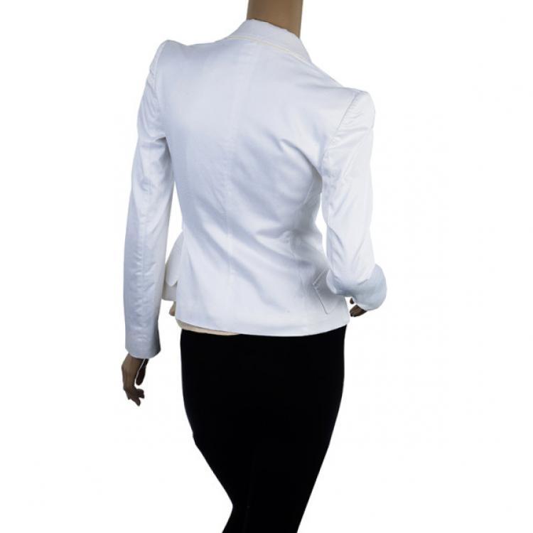 Pre Owned Dolce and Gabbana Wrap Front Jacket S