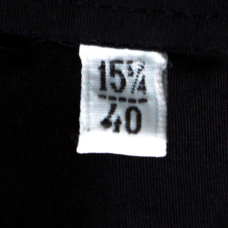 Pre Owned Dolce and Gabbana Black Stretch Cotton Classic Button Front Shirt L 