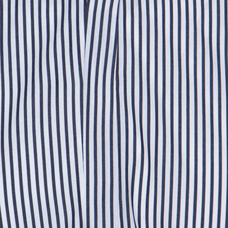 Pre Owned Dolce & Gabbana Gold Monochrome Dobby Striped Cotton Button Front Shirt L