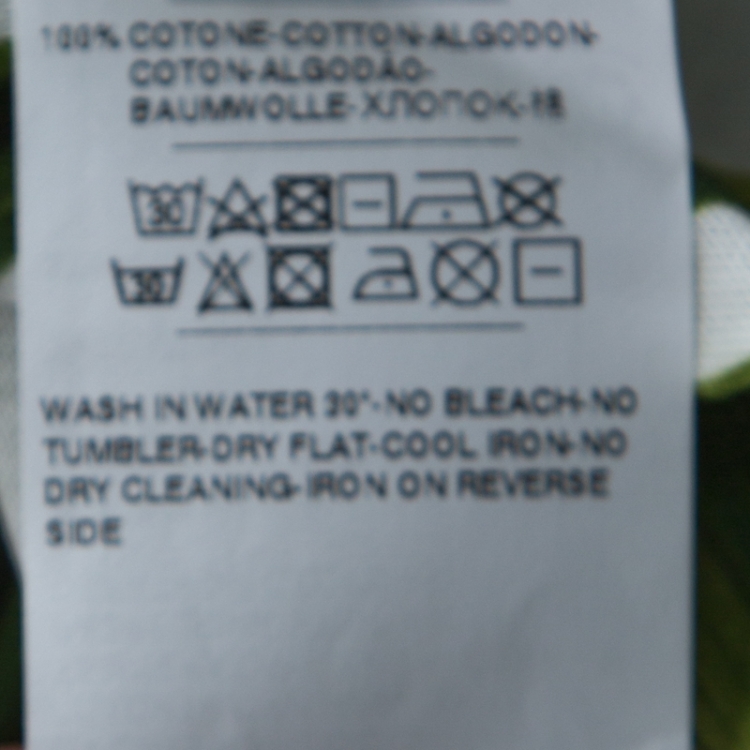 Pre Owned Dolce & Gabbana Tropical Print Cotton Long Sleeve T-Shirt S