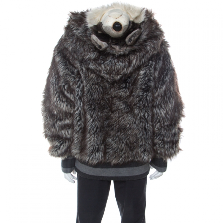 wolf fur hoodie