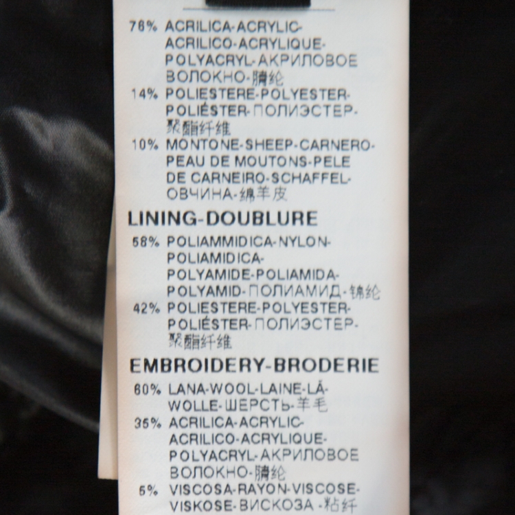 Pre Owned Dolce and Gabbana Grey Faux Fur Wolf Hood Bomber Jacket XXL