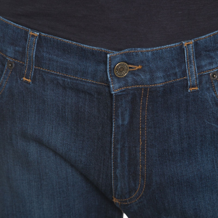 Pre Owned Dolce and Gabbana Blue Denim Slim Fit Jeans XXL