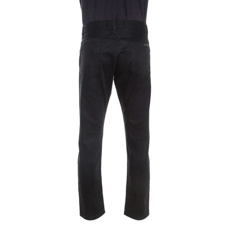 مملوكة مسبقًا Dolce and Gabbana Black Denim Classic Fit Jeans XL 