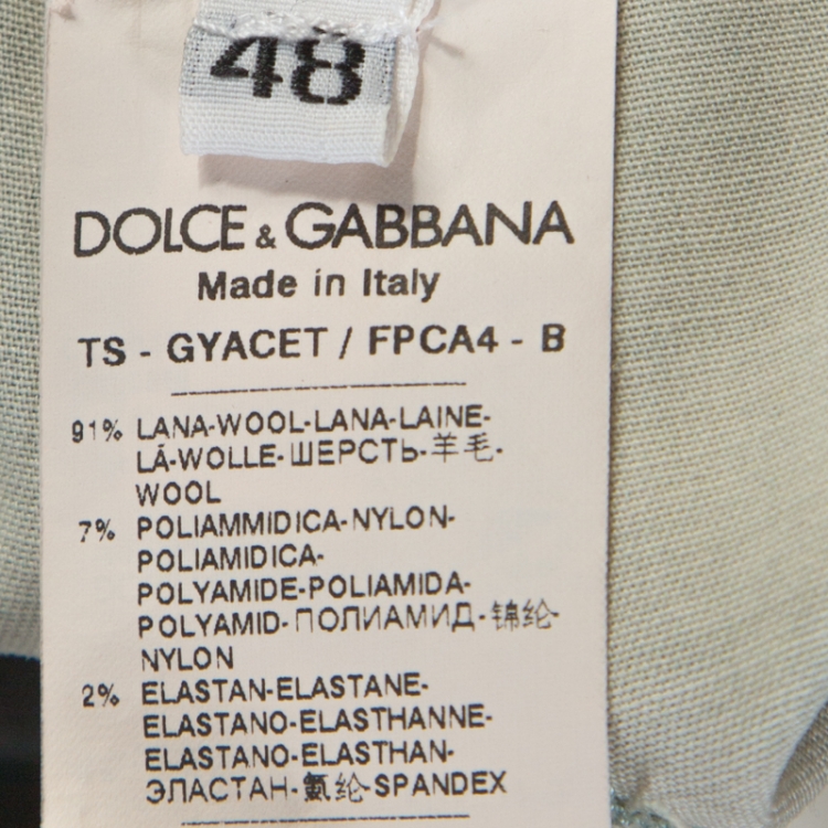 Pre Owned Dolce & Gabbana Multicolor Printed Wool Drawstring Pants M