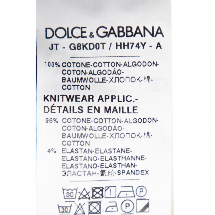 Pre Owned Dolce & Gabbana Black Cotton Anthurium Print T Shirt 3XL