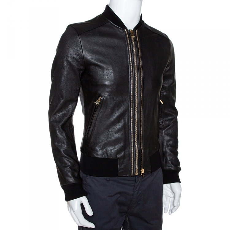 Buy A|X Armani Exchange Men's Solid Stretch Jaquard Zip Up Bomber Jacket,  Black, M at Amazon.in