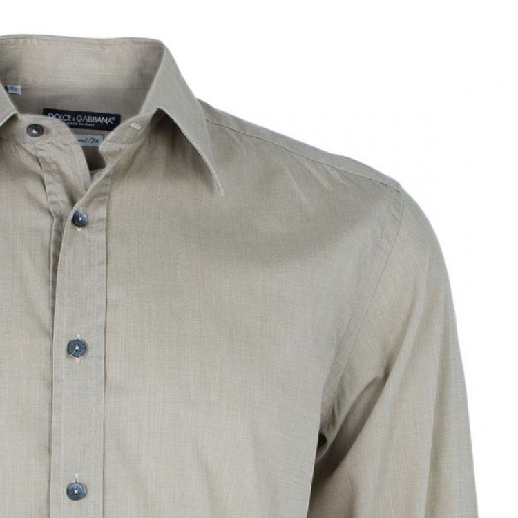Pre Owned Dolce and Gabbana Tailored Fit Men's Shirt L