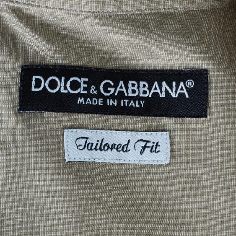 Pre Owned Dolce and Gabbana Tailored Fit Men's Shirt L