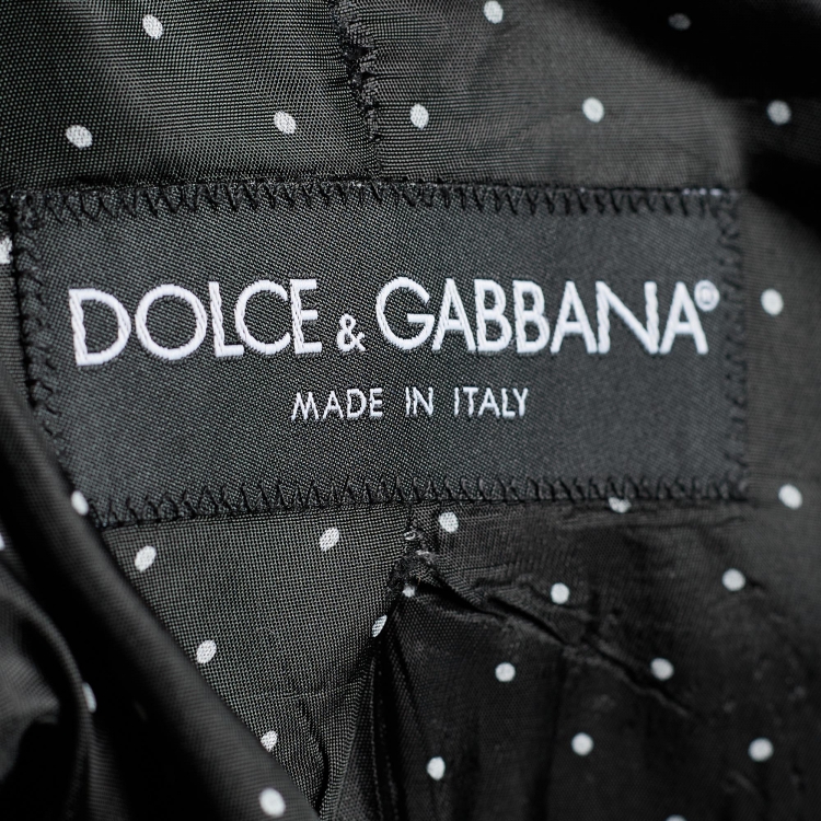 Pre Owned Dolce & Gabbana Grey Wool Two Button Blazer XXL