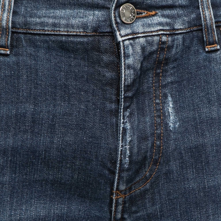 Pre Owned Dolce & Gabbana Blue Denim Slim Fit Jeans M Waist 32"