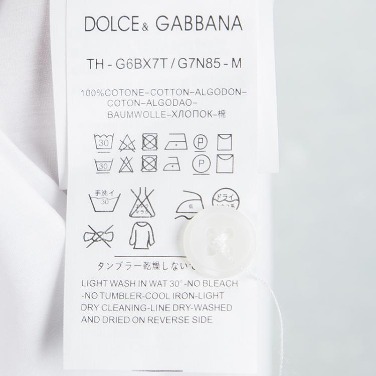 مملوكة مسبقًا Dolce and Gabbana Gold White Cotton Button Front Long Sleeve Shirt XXL